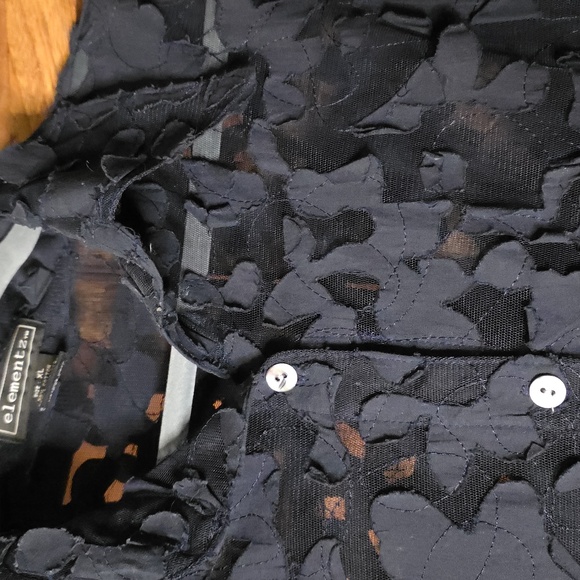 Elementz Black Textured Blouse - Picture 4 of 5